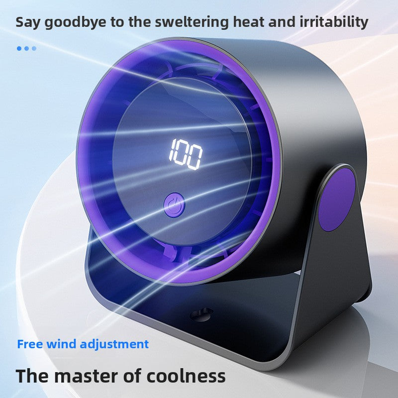 Desktop Small Fan USB Rechargeable Office Desk Strong Wind Power