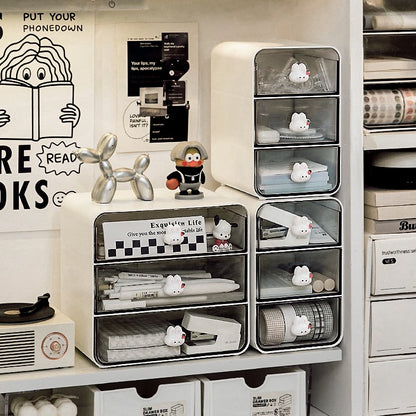 Desktop storage box shelf