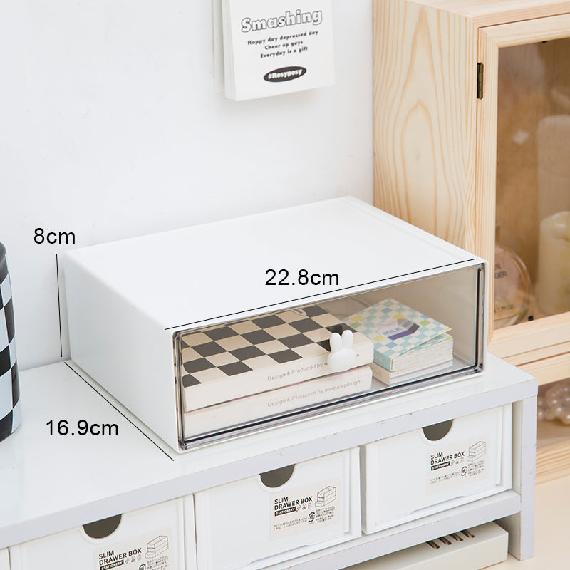 Desktop storage box shelf