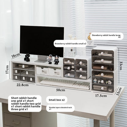 Desktop storage box shelf