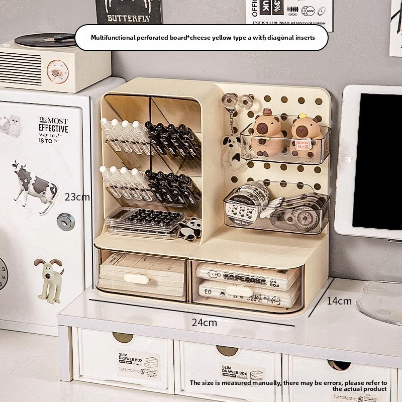 Desktop storage box shelf