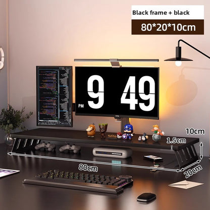 Desktop Storage Rack with Elevated Base