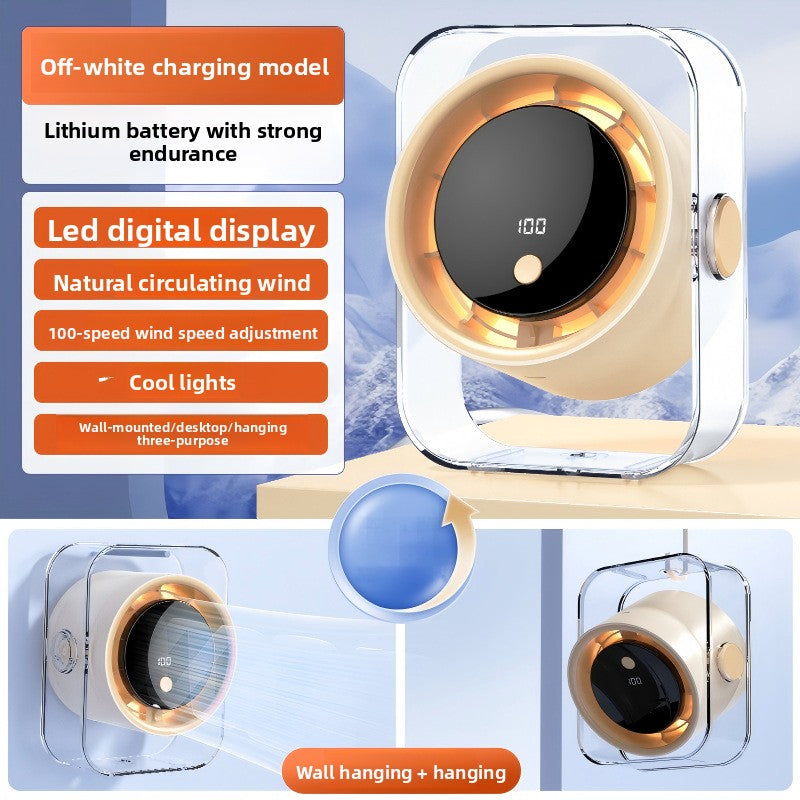 Desktop USB Rechargeable Fan
