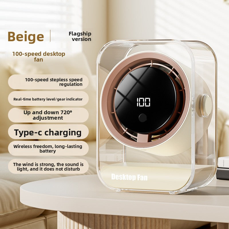 Desktop USB Rechargeable Fan