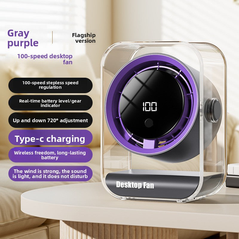 Desktop USB Rechargeable Fan