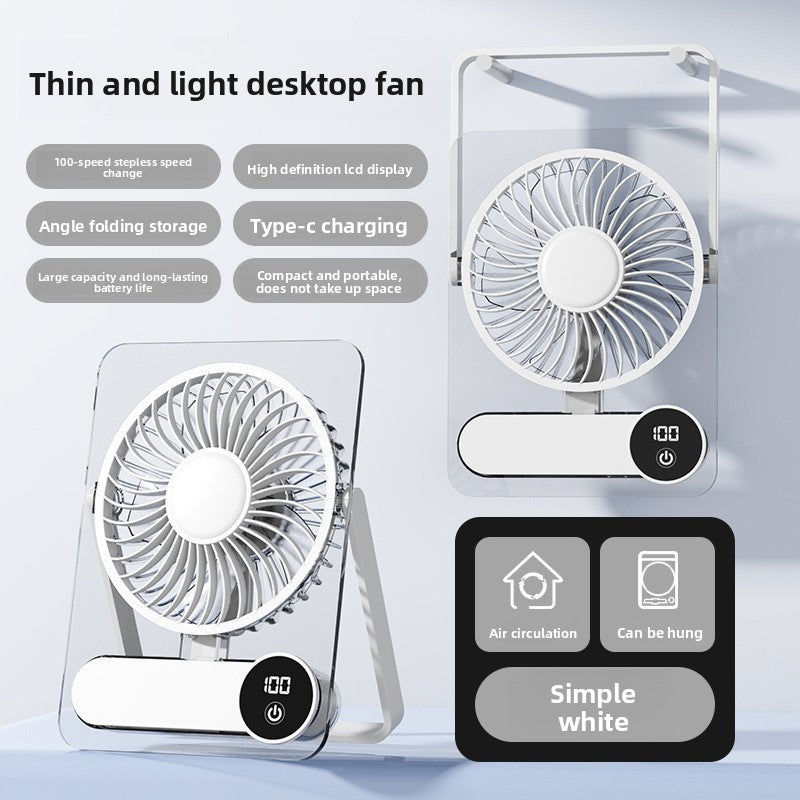 Desktop USB Rechargeable Fan