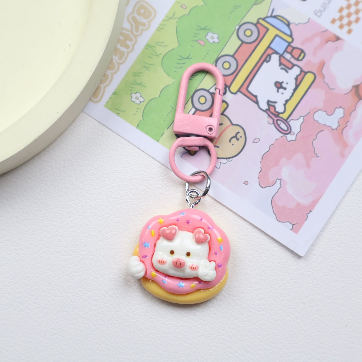 Dessert Piggy Keychain