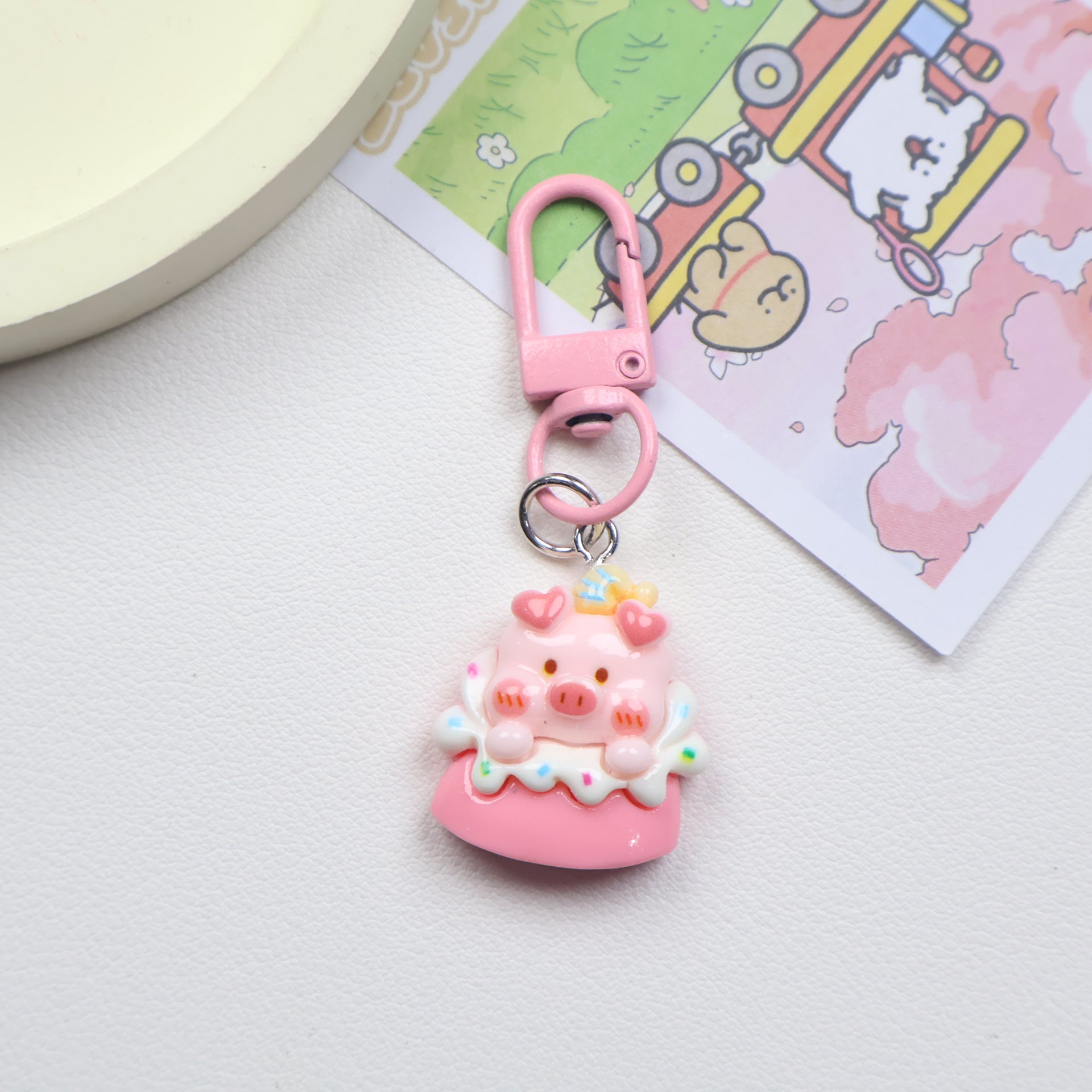 Dessert Piggy Keychain
