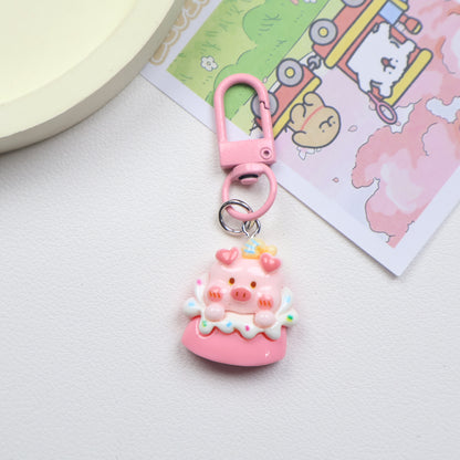 Dessert Piggy Keychain