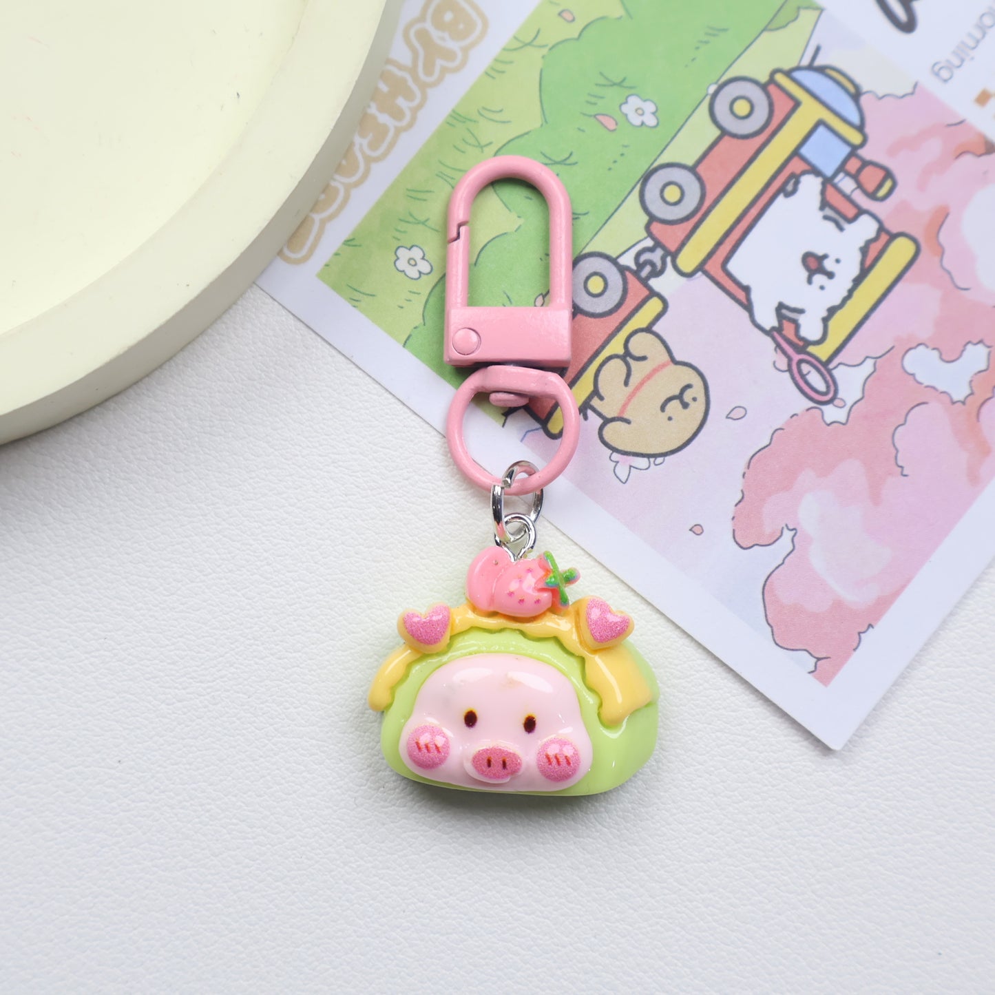 Dessert Piggy Keychain