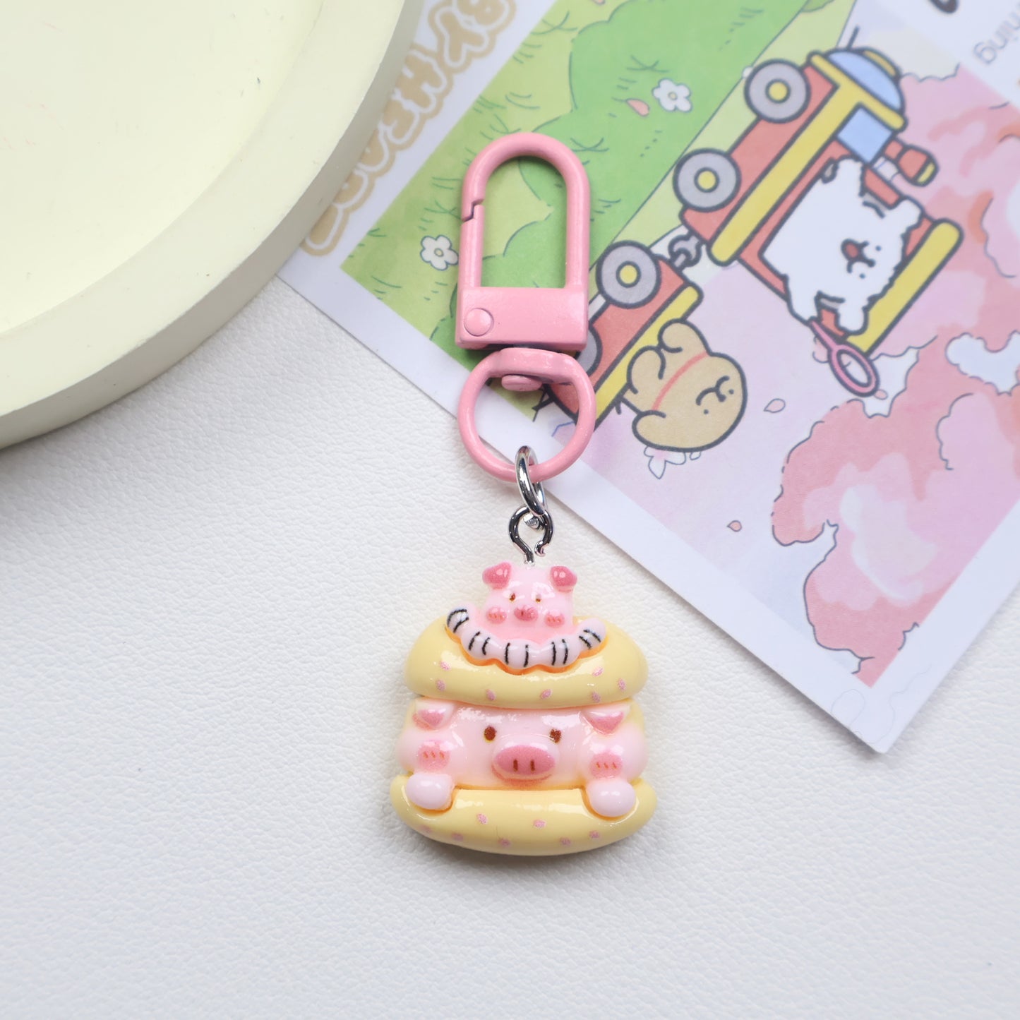 Dessert Piggy Keychain