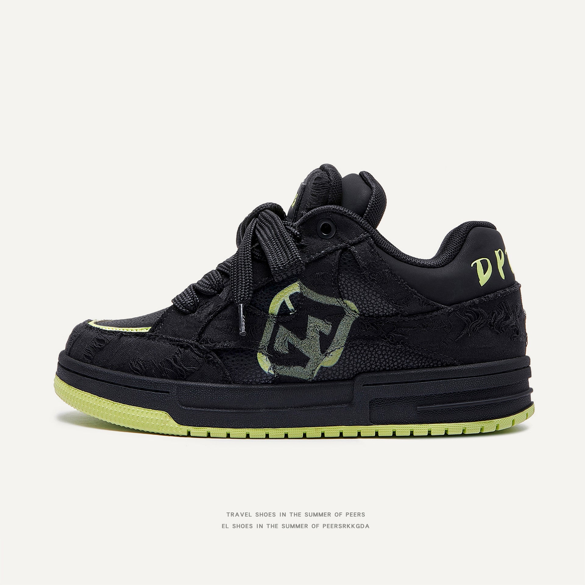 Destruction Aesthetic Low Top Casual Shoes