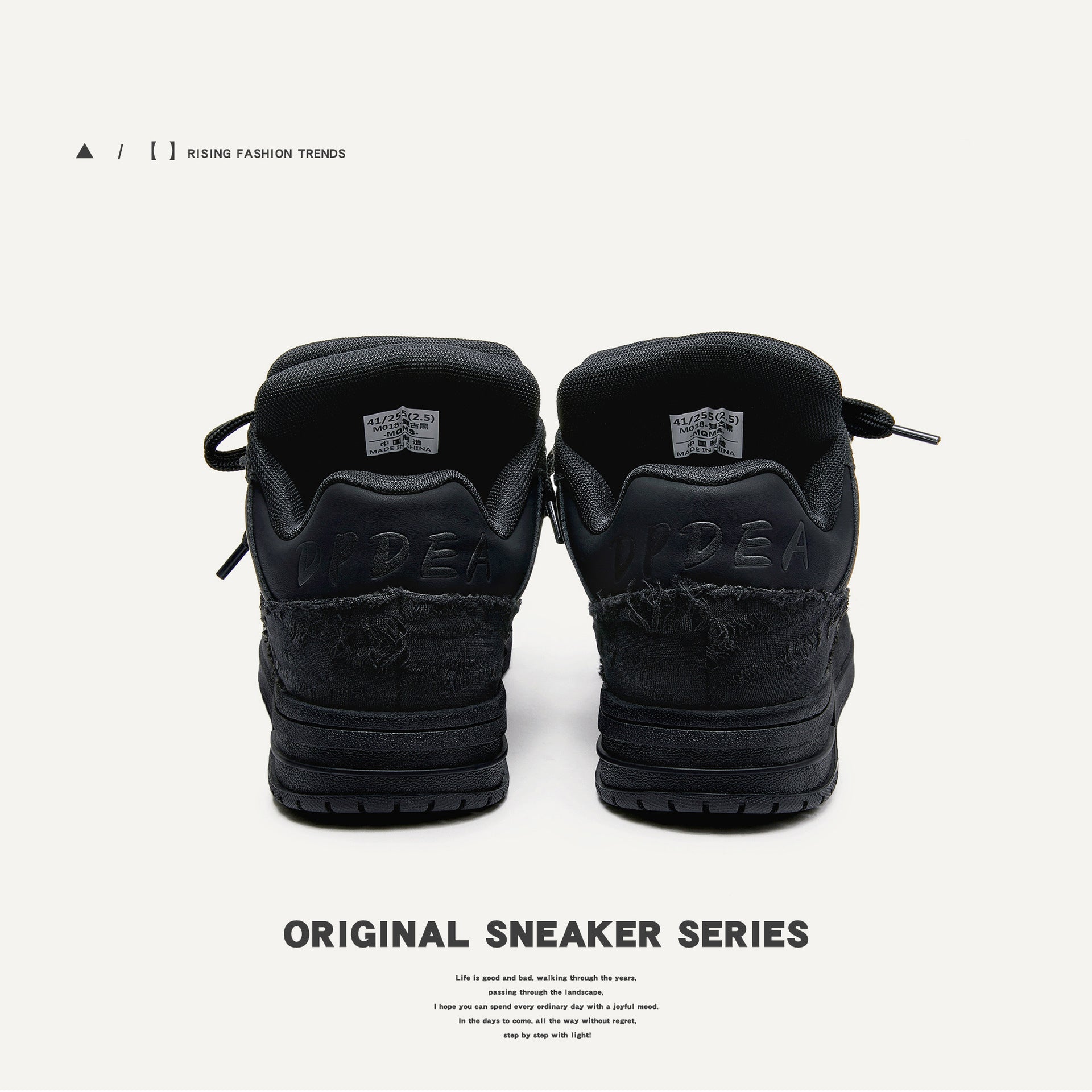 Destruction Aesthetic Low Top Casual Shoes