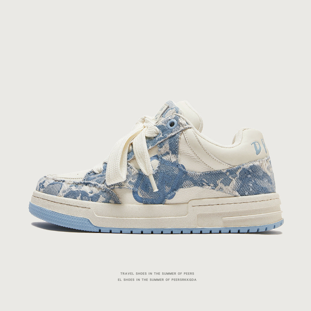 Destruction Aesthetic Low Top Casual Shoes