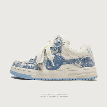 Destruction Aesthetic Low Top Casual Shoes