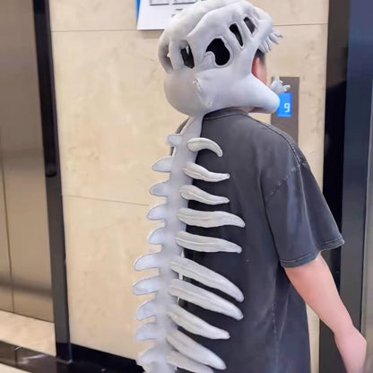 Detachable Dinosaur Skeleton Headpiece for Adults and Kids