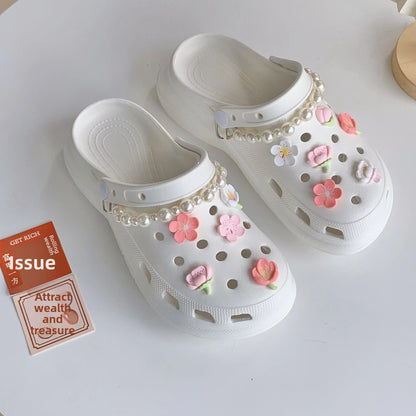 Detachable Floral Shoe Buckles