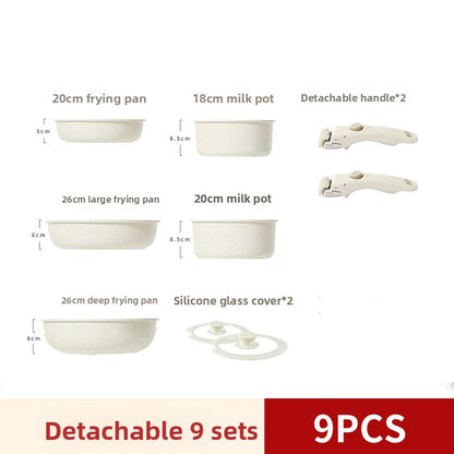 Detachable handle matryoshka pot