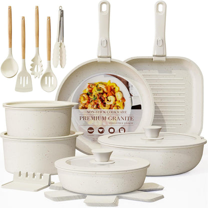 Detachable Handle Non-Stick Cookware Set