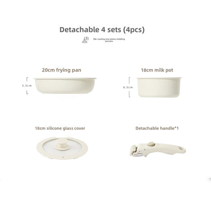 Detachable Handle Nonstick Cookware