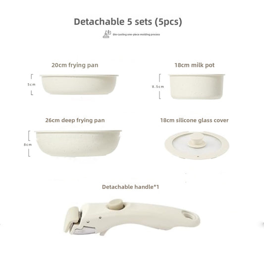 Detachable Handle Nonstick Cookware