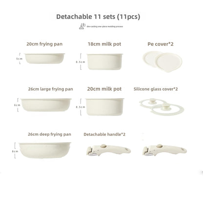 Detachable Handle Nonstick Cookware