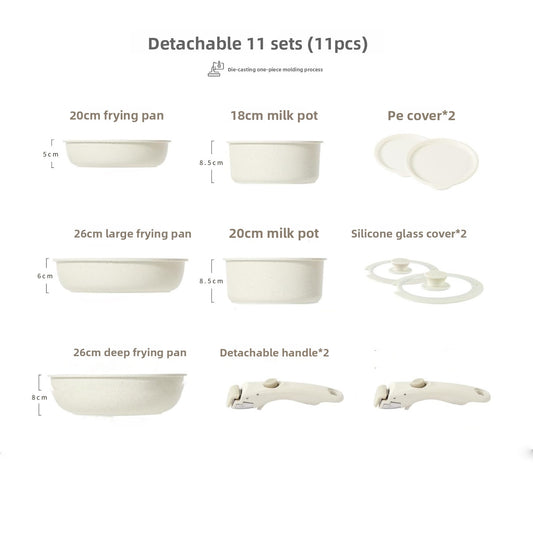 Detachable Handle Nonstick Cookware