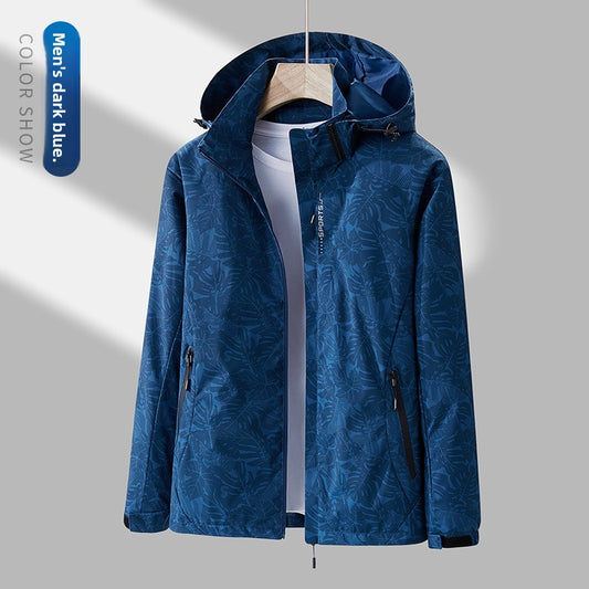 Detachable Hood Windproof Waterproof Jacket