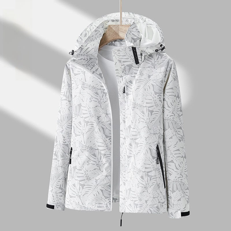 Detachable Hood Windproof Waterproof Jacket