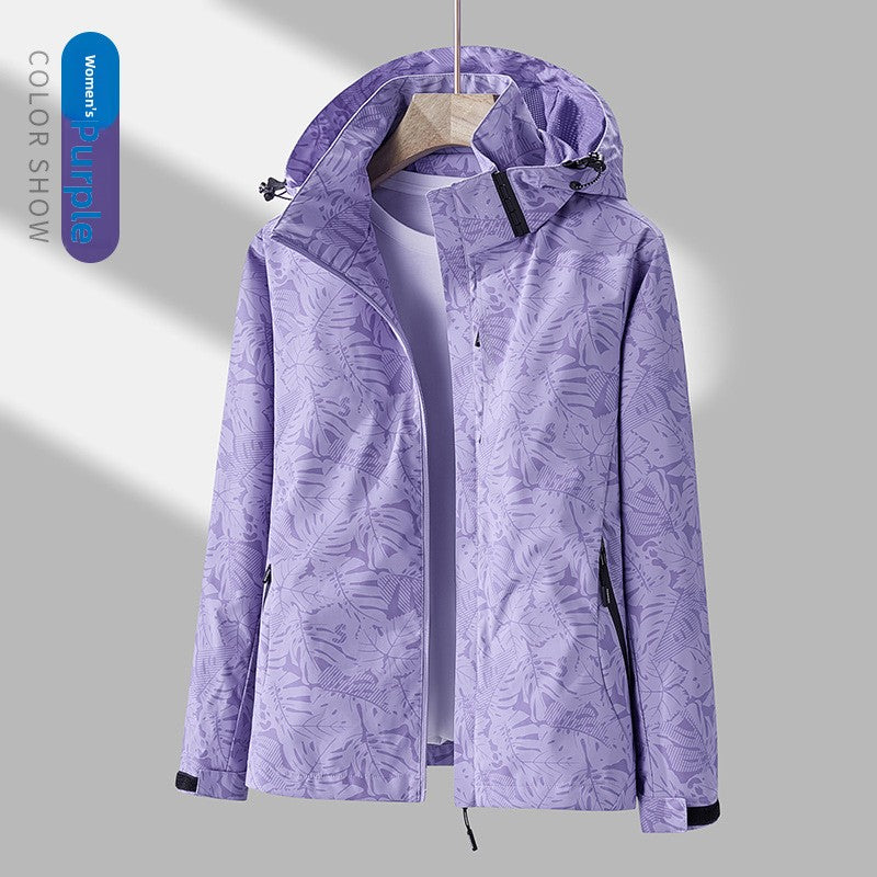 Detachable Hood Windproof Waterproof Jacket