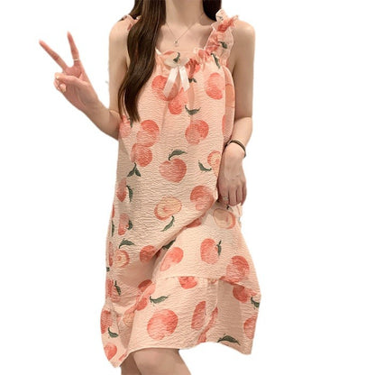 Detachable nightgown with a chest pad