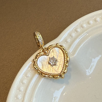 Detachable Pearl Necklace with Natural Stone Pendant