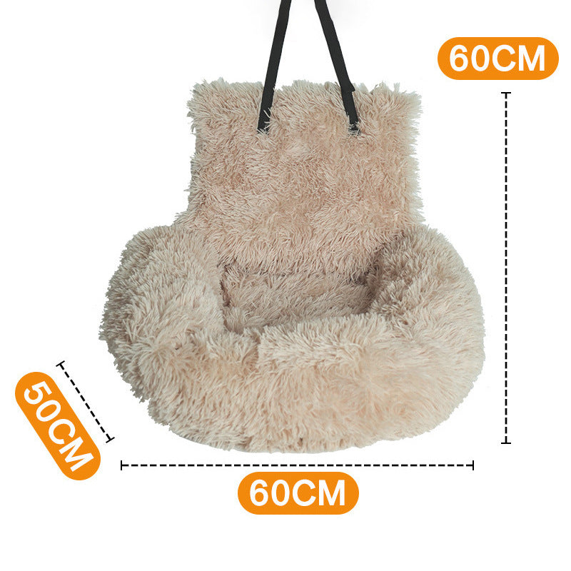 Detachable Pet Car Kennel with Safety Belt