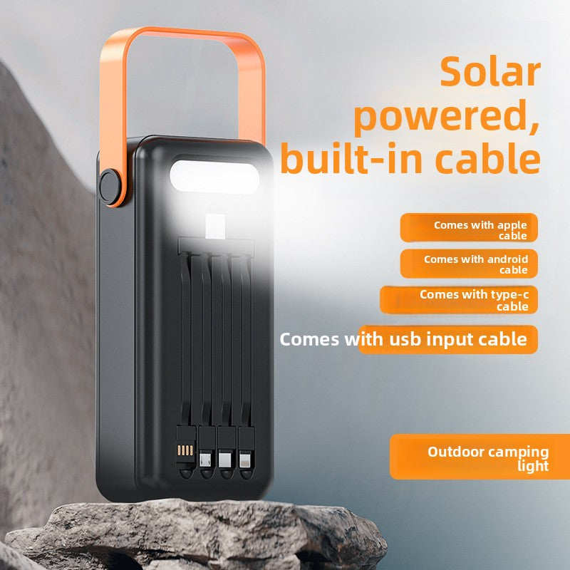 Detachable Solar Charging Camping Lamp Power Bank