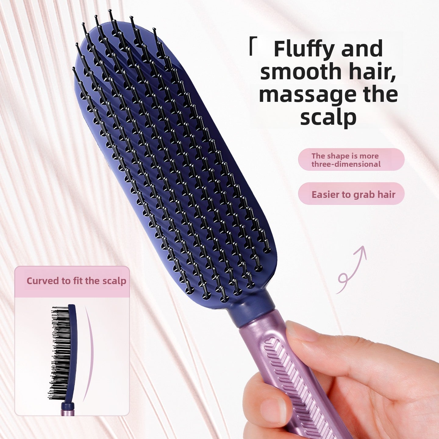 Detangling Hair Comb with Anti-Static Design