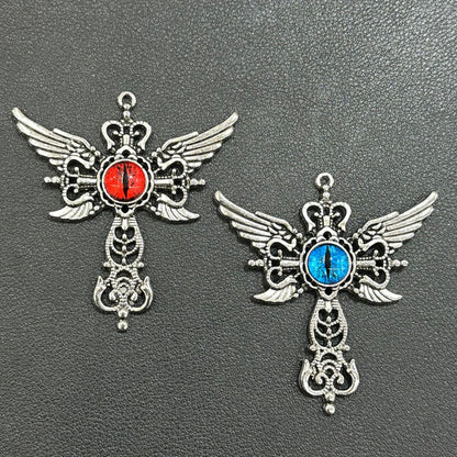 Devil Eye Wing Cross Pendant