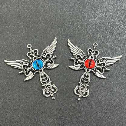 Devil Eye Wing Cross Pendant
