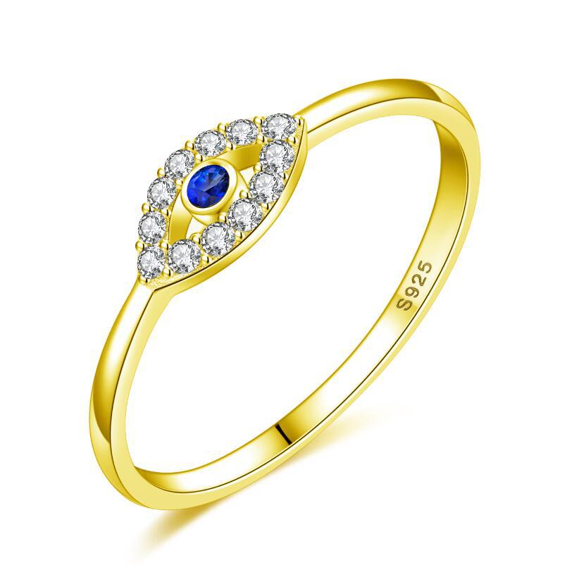 Devil's Eye Sterling Silver Fashion Ring