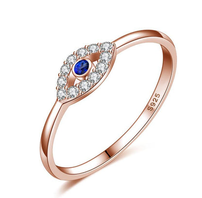 Devil's Eye Sterling Silver Fashion Ring