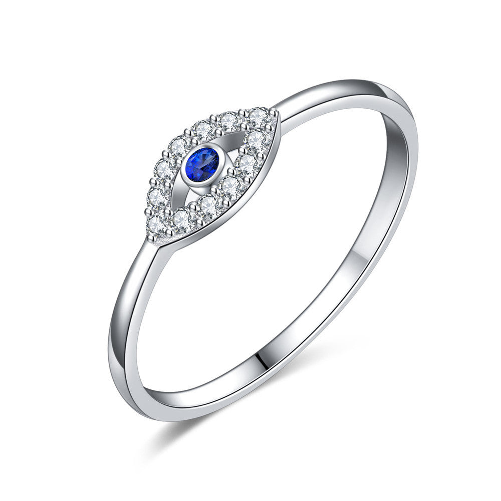 Devil's Eye Sterling Silver Fashion Ring