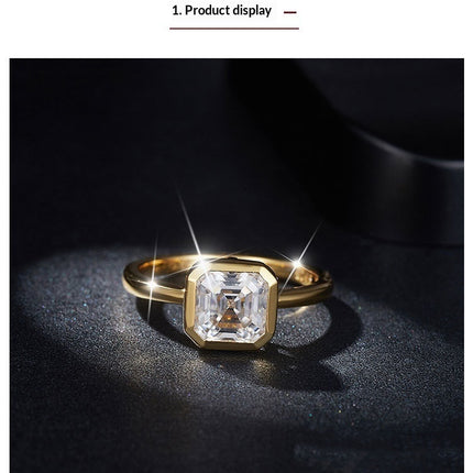 Buy Luxury Pagoda-Cut Diamond Ring in Minimalist Style