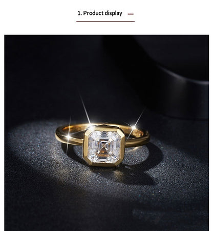 Buy Luxury Pagoda-Cut Diamond Ring in Minimalist Style