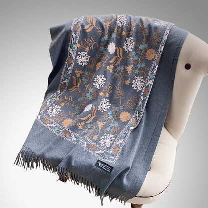 Korean-style Hand-embroidered Scarf – Elegant & Trendy Design