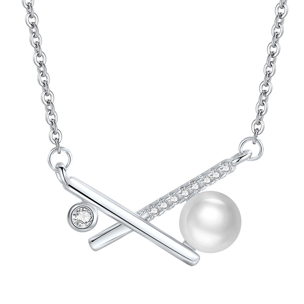 Diamond and pearl necklace/choker
