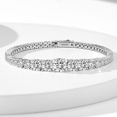 White Gold Gradient Bracelet 15cm
