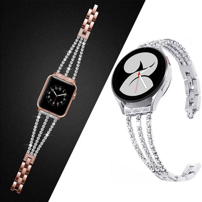 Diamond Chain Metal Watch Strap for Smartwatches