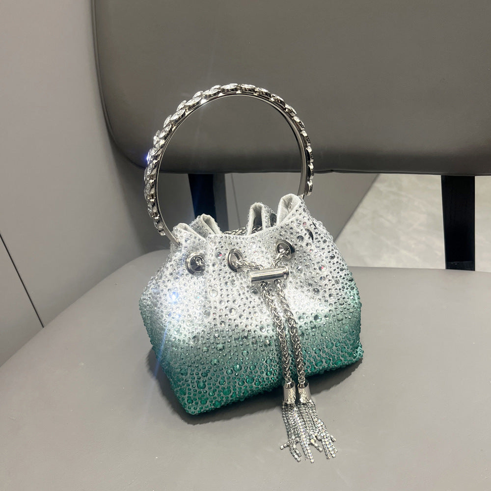 Diamond Crystal Bucket Bag