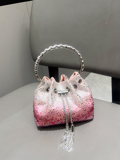Diamond Crystal Bucket Bag