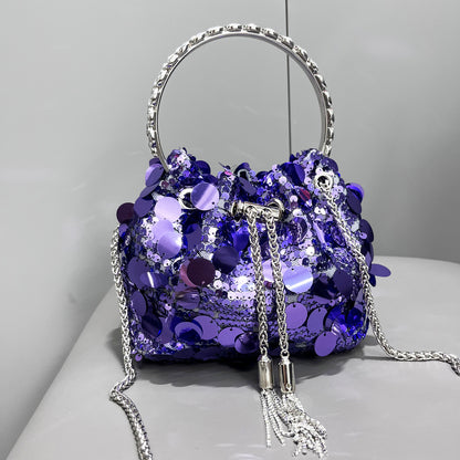 Diamond Crystal Bucket Bag