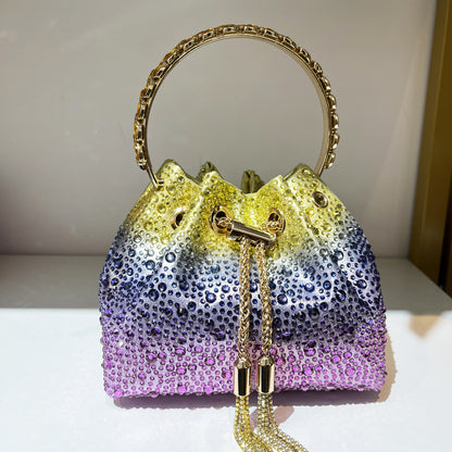 Diamond Crystal Bucket Bag